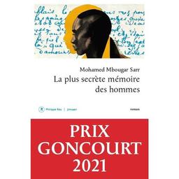 La Plus secrète mémoire des hommes | Mbougar Sarr, Mohamed. Auteur